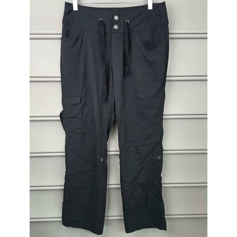 Columbia Omni-Shield Black Cargo Pants‎ Womens 6 Short Hiking Outdoor Gorpcore